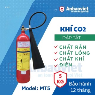 Bình chữa cháy xách tay 5kg. Model: MT5 chuyên dùng cho tòa nhà, văn phòng, nhà xưởng, khách sạn