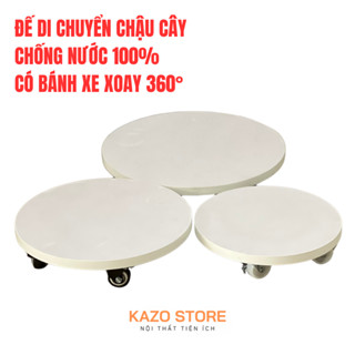 Đế di chuyển chậu cây Composite chống nước, có bánh xe chịu tải tốt - làm từ gỗ nhựa