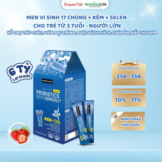 Men Vi Sinh 17 Chủng Hỗ Trợ Tiêu Chảy, Viêm Đại Tràng, Ruột Kích Thích - Alive Probiotics Plus Nhập Khẩu Hàn Quốc
