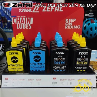 Dầu nhớt tra sên xích xe đạp ZEFAL Pro Wet / Pro Dry / Extra Wet / Extra Dry 120ml - Hàng chính Hãng