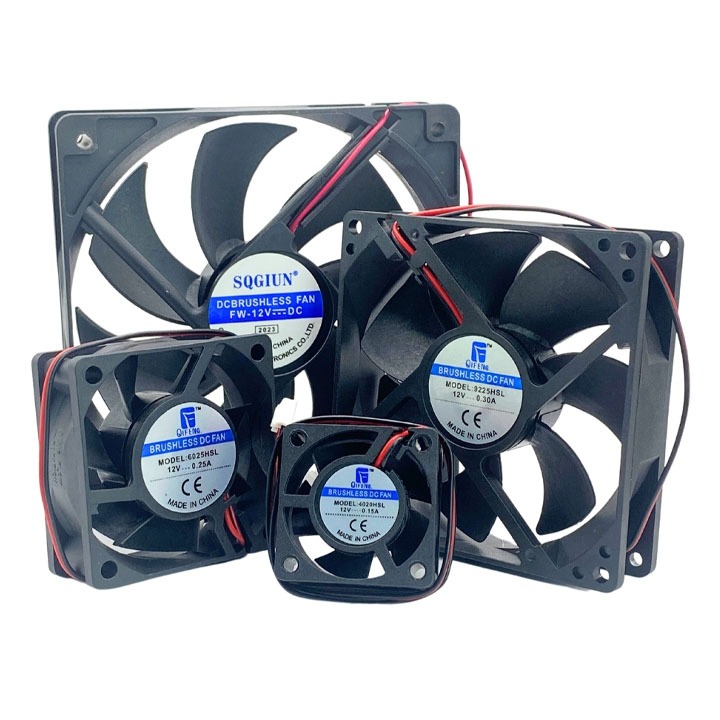 Quạt Tản Nhiệt 5V 12V 24V Kích thước 4x4, 6x6, 8x8, 12x12cm, Quạt làm mát đủ loại