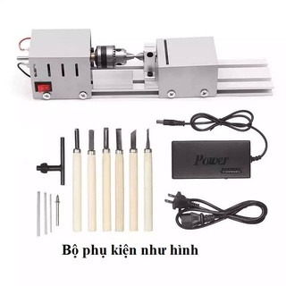 Máy tiện gỗ mini - Máy đánh bóng hạt gỗ