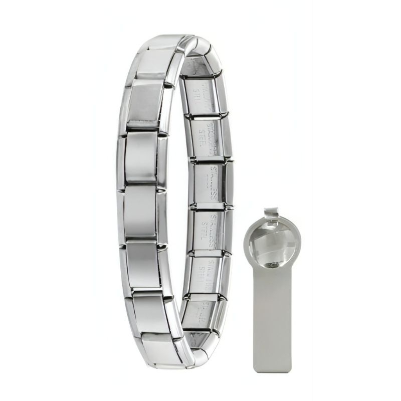 Italian charms bracelet - Charm fit 9mm mặt trơn & dụng cụ hỗ trợ tháo lắp