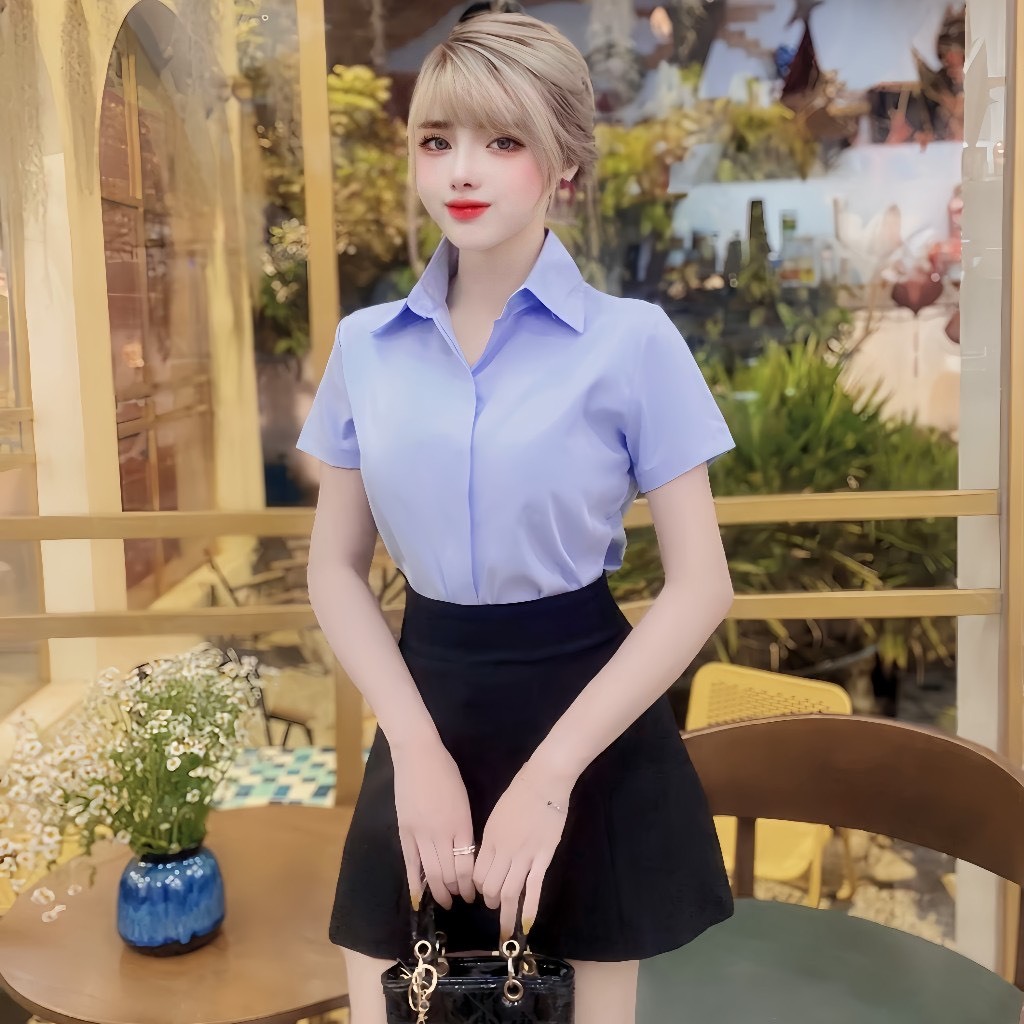 [ A13 ] Áo sơ mi nẹp đôi giấu nút Qiho.store | BigBuy360 - bigbuy360.vn