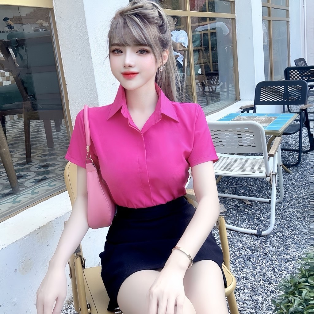 [ A13 ] Áo sơ mi nẹp đôi giấu nút Qiho.store | BigBuy360 - bigbuy360.vn