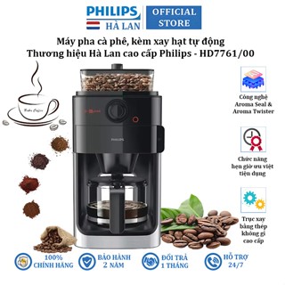 Máy pha cà phê Drip kèm xay hạt tự động thương hiệu Philips HD7761/00 (BH 2 NĂM)