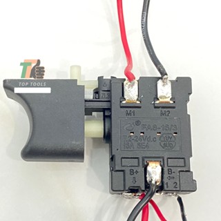 Công tắc máy khoan pin, cò máy khoan pin, máy siết bulong có điều tốc có gắn đèn led, dùng cho máy chổi than