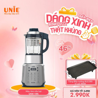 Máy làm sữa hạt unie v9s ghm, công suất 1800w, dung tích 1.75 lít, phiên bản mới nhất - xay nấu sánh mịn.