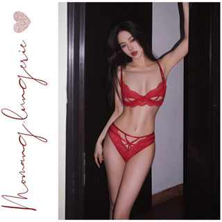 DL040 Bộ Đồ Lót Ren Nữ Có Gọng, Không Mút Sexy Mơ Màng, Bra Có Gọng Không Mút Đan Dây Phong Cách Gợi Cảm [ Bra + Quần]