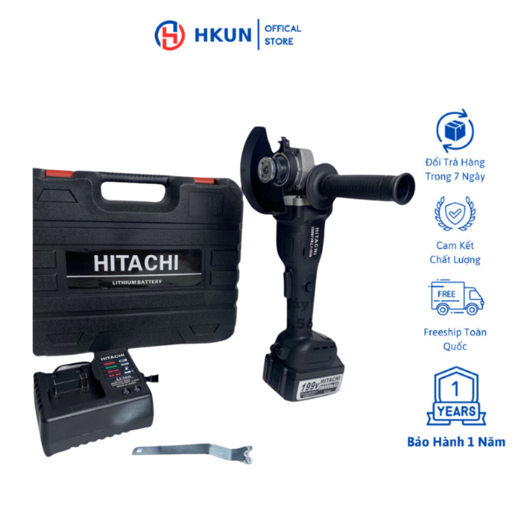 Máy mài pin Hitachi 199v động cơ không chổi than