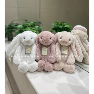 Thỏ bông JellyCat Bunny Bashful bản Luxe Rosa, Willow, Luna, Azure, Nimbus, Juniper chính hãng