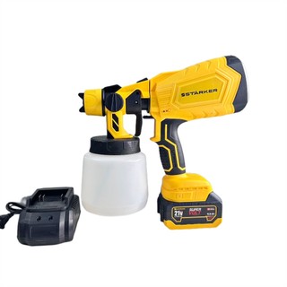 Máy Phun sơn STARKER dùng pin phổ thông Makita 4cm - có chỉnh chế độ - chỉnh lưu lượng phun