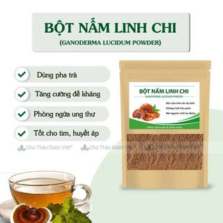 Bột nấm linh chi 100g, nguyên chất, tăng sức đề kháng, hỗ trợ tim mạch, huyết áp, ngừa ung thư