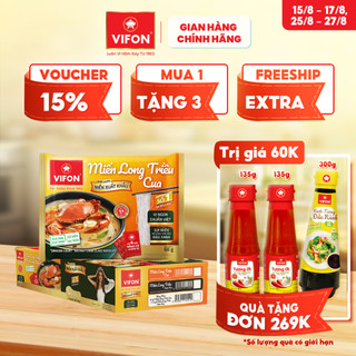 -thùng 20 gói miến long triều cua/ sườn heo vifon chất lượng xuất khẩu 68gr/gói