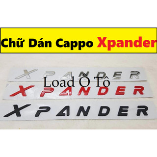 CHỮ DÁN TRANG TRÍ XE XPANDER Mẫu Nhựa ABS Có Sẵn Keo Dán 3M