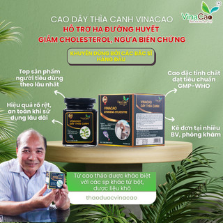 Cao dây thìa canh Vinacao thêm giảo cổ lam -  Hạ đường huyết, Ngăn ngừa biến chứng tiểu đường