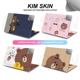 Skin Dán Laptop 7 mẫu Gấu Brown - Miếng Decal Dán Laptop Cắt Sẵn Theo Từng Kích Thước Máy