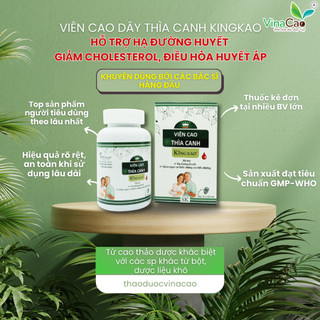 Viên cao dây thìa canh lọ to - Hạ đường huyết an toàn, ổn định