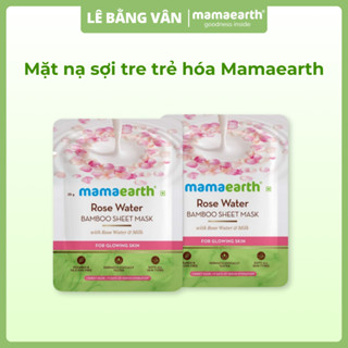 [XẢ KHO] Mặt nạ sợi tre trẻ hóa và ngậm nước hoa hồng từ Mamaearth | Lê Bằng Vân