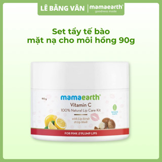 Set tẩy tế bào da và mặt nạ cho môi hồng và căng mọng từ vitC Mamaearth 90gram | Lê Bằng Vân