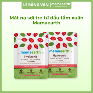 [XẢ KHO] Mặt nạ sợi tre làm mềm và đầy da từ dầu tầm xuân Mamaearth | Lê Bằng Vân