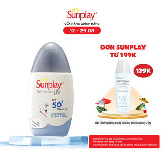 Kem chống nắng Sunplay dưỡng trắng da, dạng sữa Sunplay Whitening UV SPF 50, PA++++ 30g