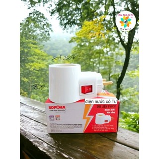 Đuôi đèn liền phích cắm có công tắc Sopoka cao cấp