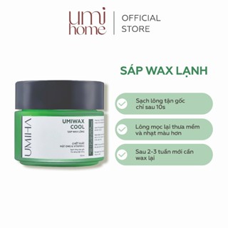 Sáp Wax Lông UMIWAX 95gr UMIHA ORGANIC dùng cho vùng lông nách, chân tay, bikini, body hiệu quả 100% hữu cơ lành tính