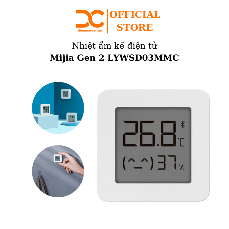 Nhiệt ẩm kế điện tử Xiaomi đo nhiệt độ độ ẩm Mijia Gen 2 LYWSD03MMC/ Gen 3 MJWSD05MMC  - BH 1 tháng