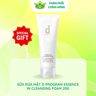 [QUÀ TẶNG KÈM]  Sữa Rửa Mặt Tạo Bọt Dưỡng Da D Program Essence in cleansing Foam 20g