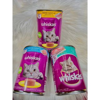 [400g] Pate lon Whiskas cho mèo trưởng thành vị Cá biển , Cá thu, Cá ngừ