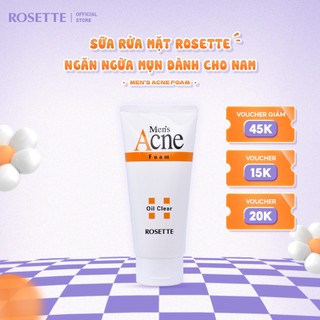 Sữa Rửa Mặt Rosette Ngăn Ngừa Mụn Dành Cho Nam Men's Acne Foam 120G