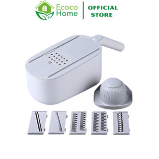 Dụng Cụ Bào Gọt ECOCO Bộ Thái Rau Củ Nhà Bếp 6 Lưỡi Đa Năng Tiện Lợi