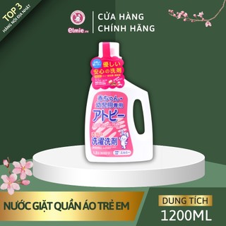 Nước giặt quần áo cho bé không chất phụ gia Elmie Nhật Bản - chai 1200ml