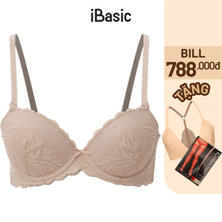 Áo ngực ren có gọng mút vừa demi iBasic VA086