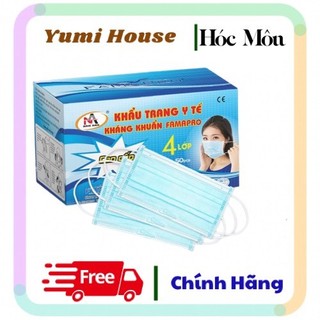 Khẩu trang y tế 4 lớp kháng khuẩn Famapro ( 50 cái/ hộp)