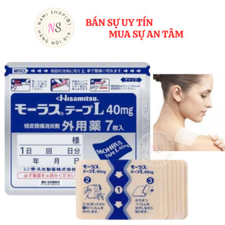 Cao dán Salonpas Nhật Bản Hisamitsu. Đặc biệt hiệu quả đau vai, lưng, cơ, mỏi cơ.Túi Zíp 7 Miếng.