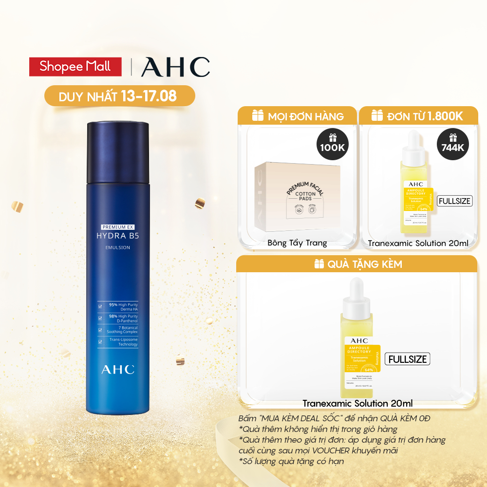 Sữa Dưỡng AHC Premium Ex Hydra B5 140ml