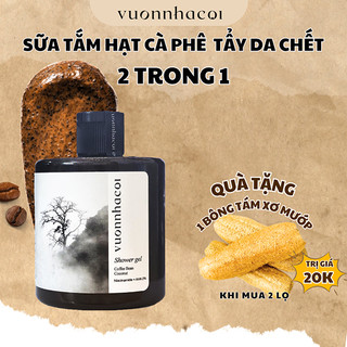 Sữa tắm tẩy tế bào chết cà phê sữa dừa Vườn nhà Cội sạch da trắng mịn