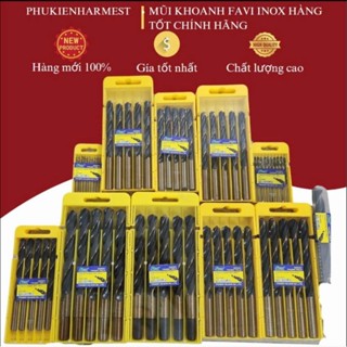 1 Vỉ 10 Mũi khoan Inox FAVI đủ size [khoan tốt, bền] Hàng Tốt Chính Hãng