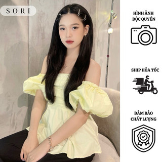   ÁO PEPLUM TRỄ VAI TAY PHỒNG ẢNH ĐỘC QUYỀN