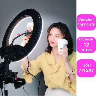 Đèn livestream bán hàng 45 56 cm 3 kẹp điện thoại hỗ trợ chụp ảnh quay video chuyên nghiệp