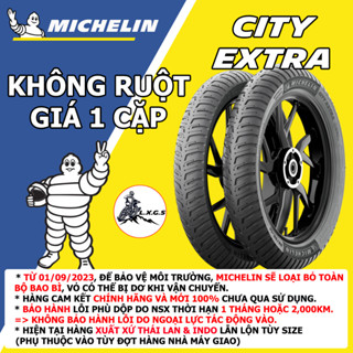 (Cặp City Extra KO RUỘT - XE SỐ) Vỏ lốp xe Michelin City Extra cho Raider, Satria, Sonic,Future...