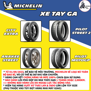 (MICHELIN - TAY GA) Vỏ lốp xe Michelin : Airblade, Vario, Vision, Click, Sh Mode... vỏ ko ruột.