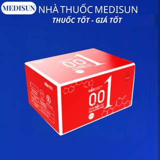 Bao cao su 0.01 olo, bao cao su siêu mỏng 0.01mm, nhiều gel bôi trơn, hộp 10 chiếc
