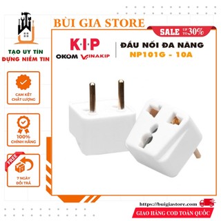 Phích chuyển đổi 3 chấu sang 2 chấu Vinakip 10A