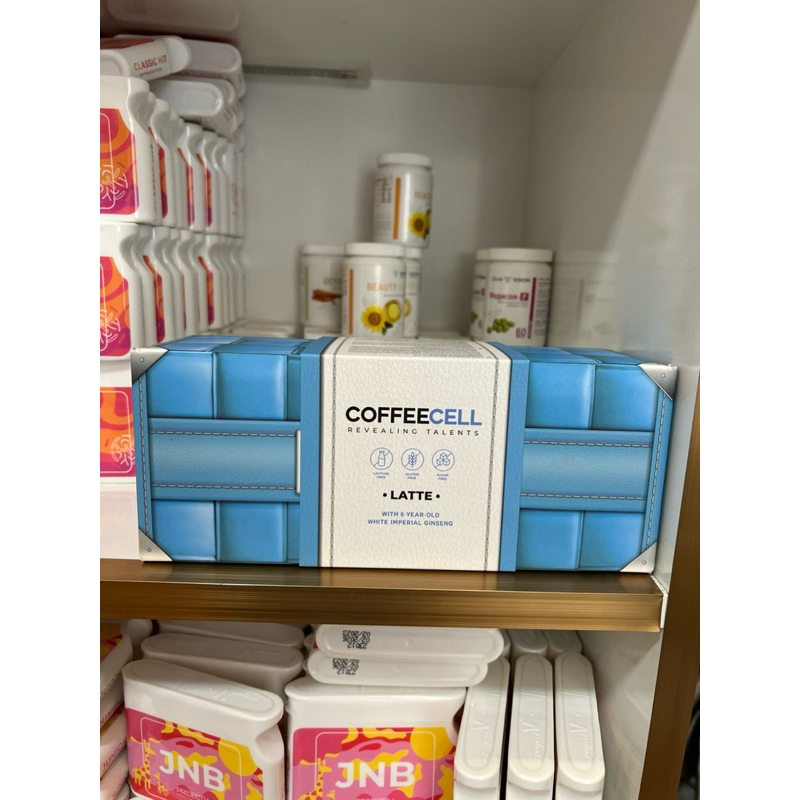 COFFEECEL Cà phê Latte với Bạch sâm Hoàng đế - Hàng Chính Hãng