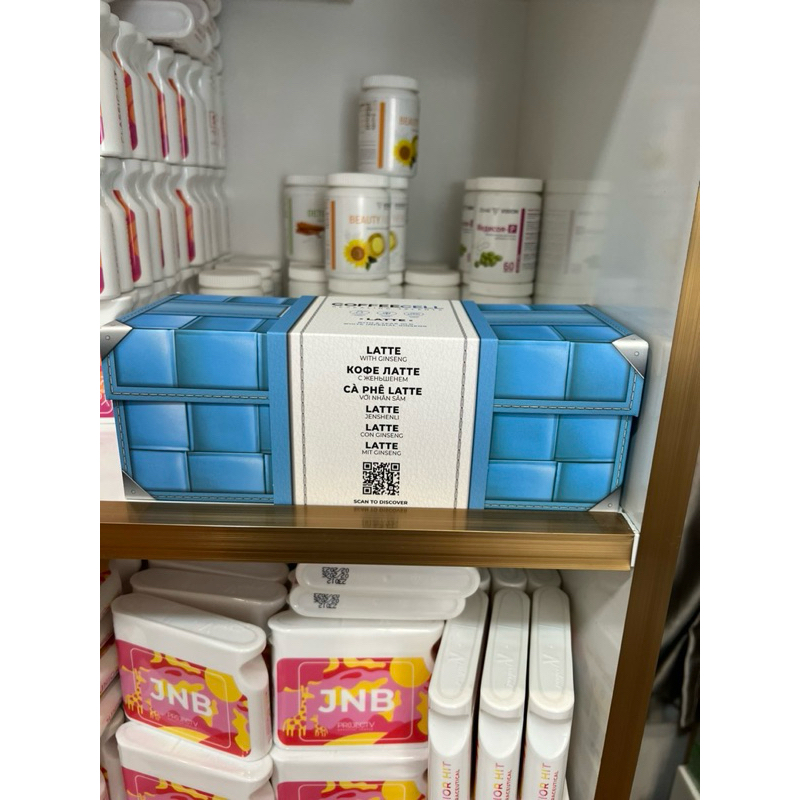 COFFEECEL Cà phê Latte với Bạch sâm Hoàng đế - Hàng Chính Hãng