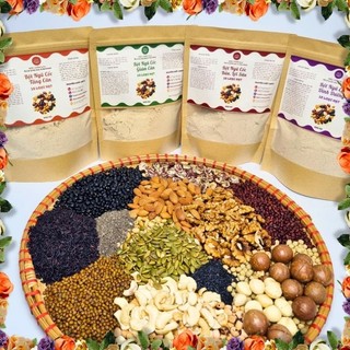 500g bột ngũ cốc dinh dưỡng 20 loại hạt không đậu nành - nhà mộc chân farm - bột ngũ cốc