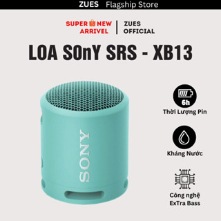 Loa Bluetooth Sony SRS - XB13 Âm Bass Mạnh Mẽ Chống Nước IP67 Chơi Nhạc 16H - Kết Nối 2 Loa Stereo - Bảo Hành 2 Năm